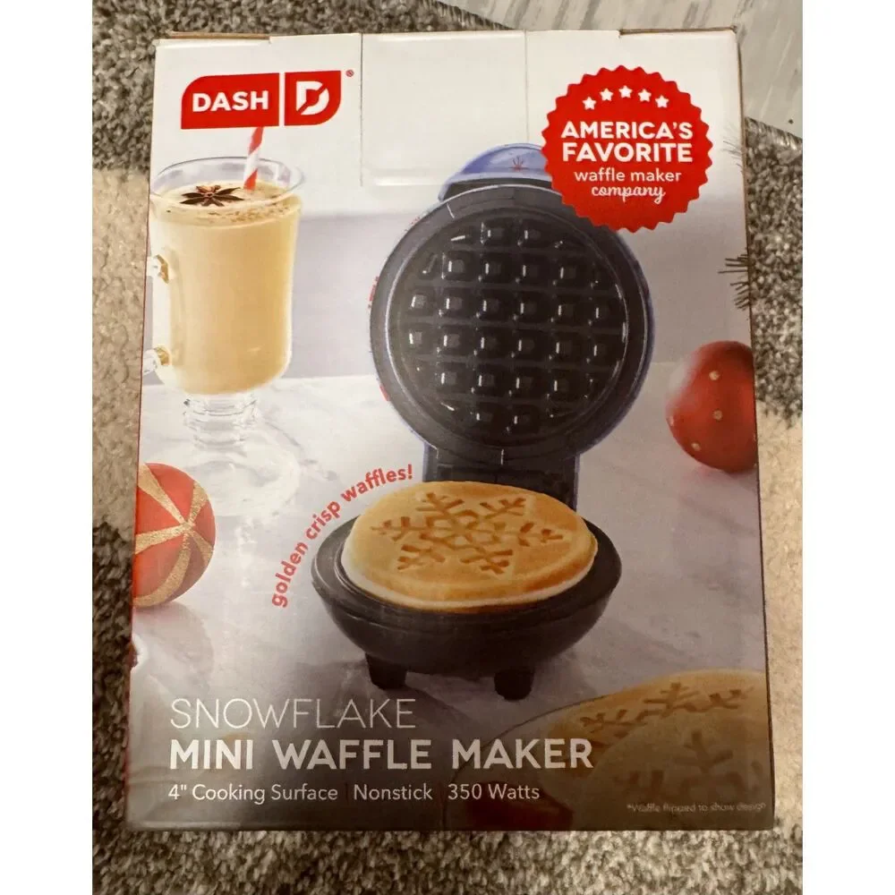 Dash Snowflake Mini Waffle Maker